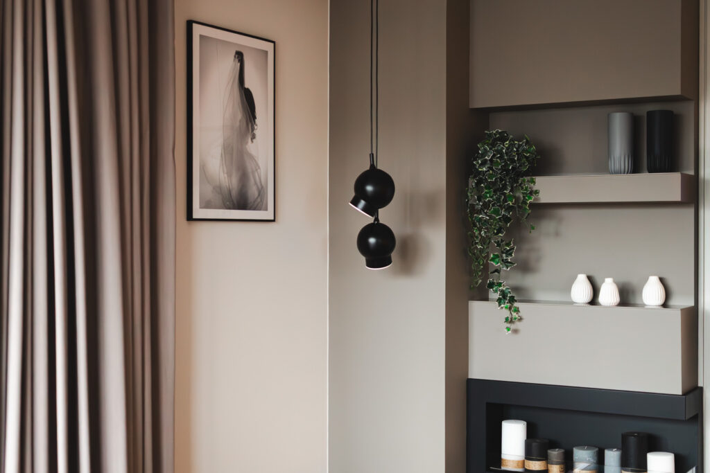Projekt wnętrza w stylu nowoczesnym - salon - Warszawa